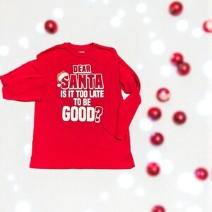 Holiday Time Bold Red Tee 10/12 husky